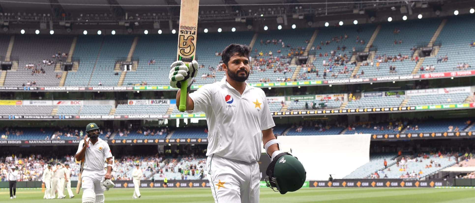 Azhar Ali had scored an unbeaten 205 in the second Test of the 2016-17 series, played in Melbourne