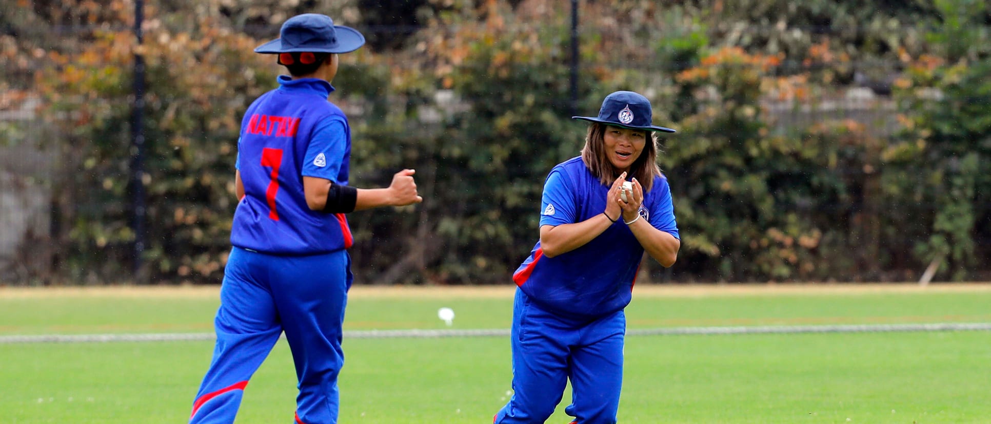 Thailand fielder takes the catch of RV Scholes, 9th Match, Group B, ICC Women's World Twenty20 Qualifier at Utrecht, Jul 10th 2018.