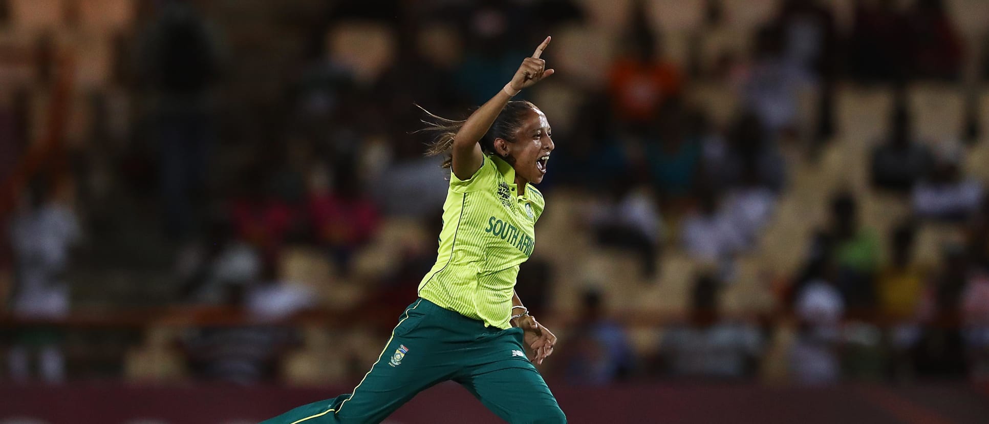 Shabnim Ismail claimed two wickets to spark the collapse