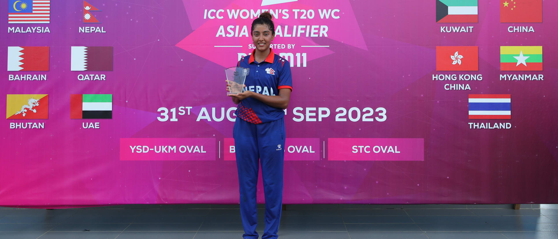 Indu Barma was awarded Player of the Match for her all-round brilliance