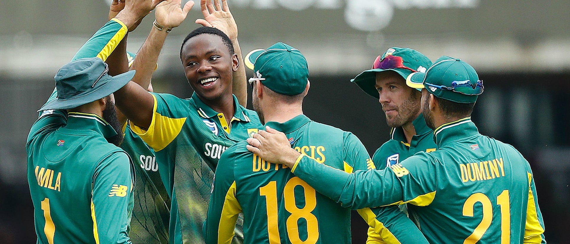 South Africa team celebrating