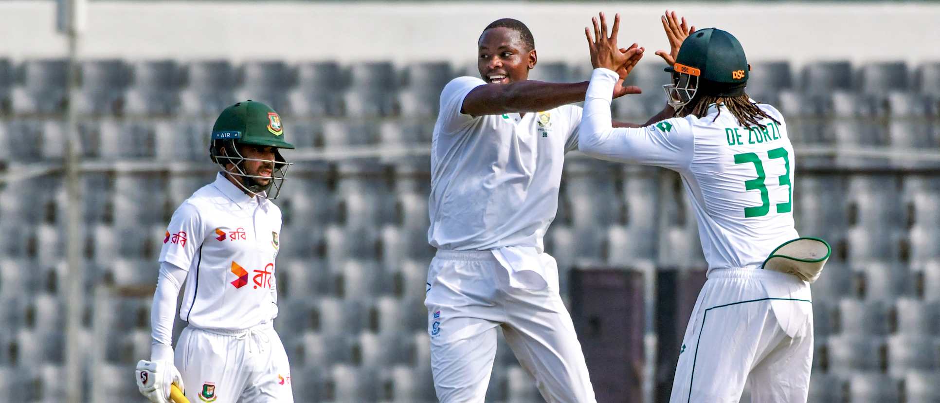 Rabada celebration v Bangladesh 