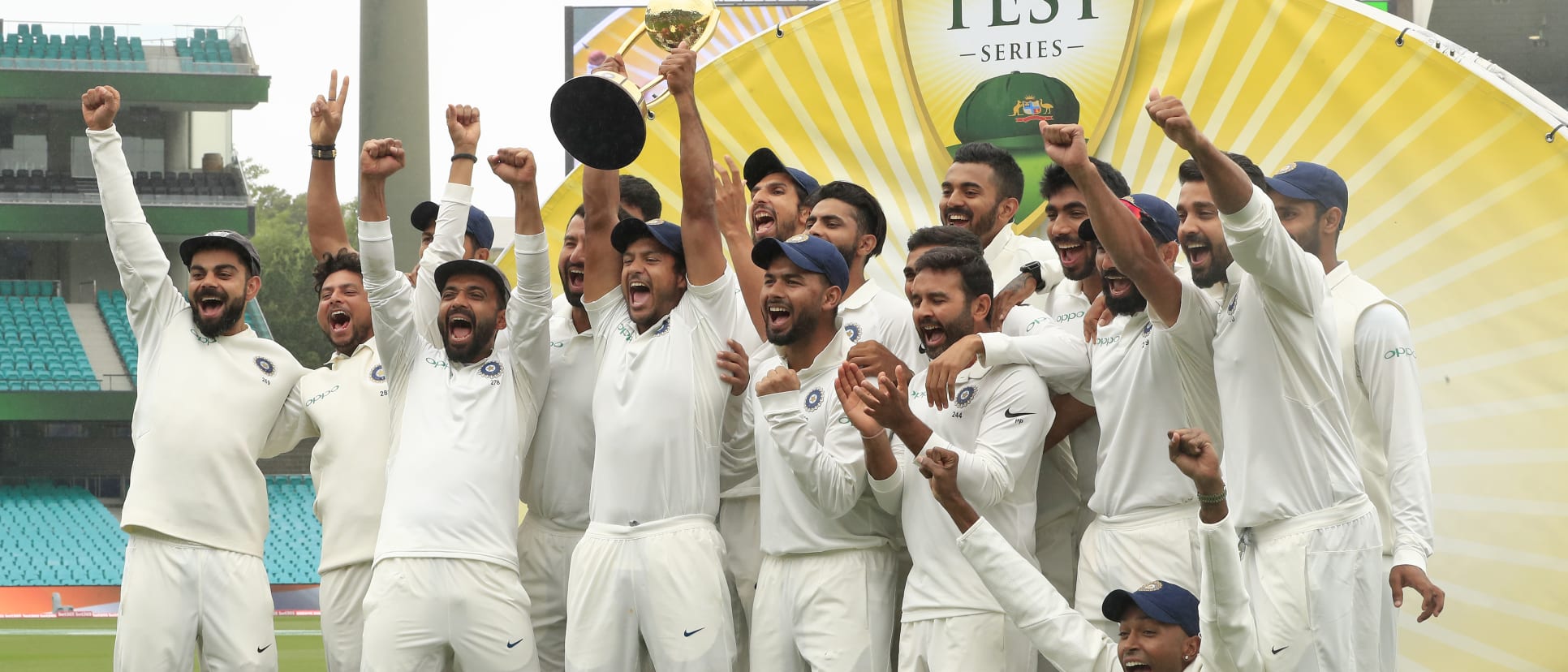 India recorded their first ever Test series win Australia in January 2019