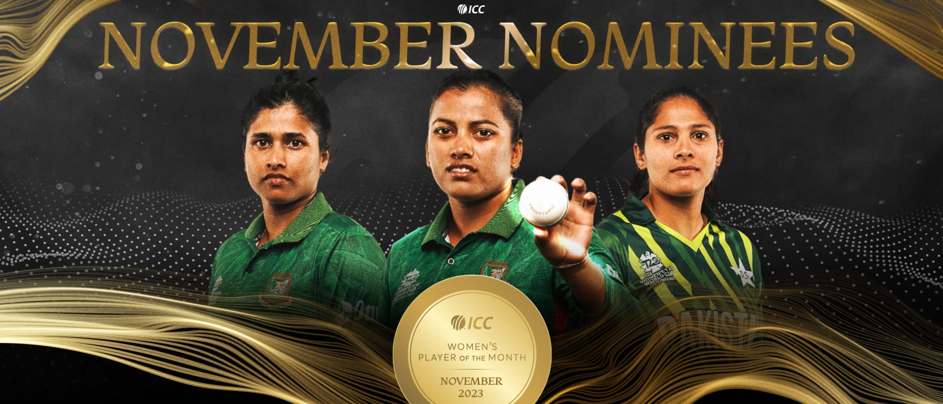 Nominees for the ICC Women's Player of the Month for November 2023