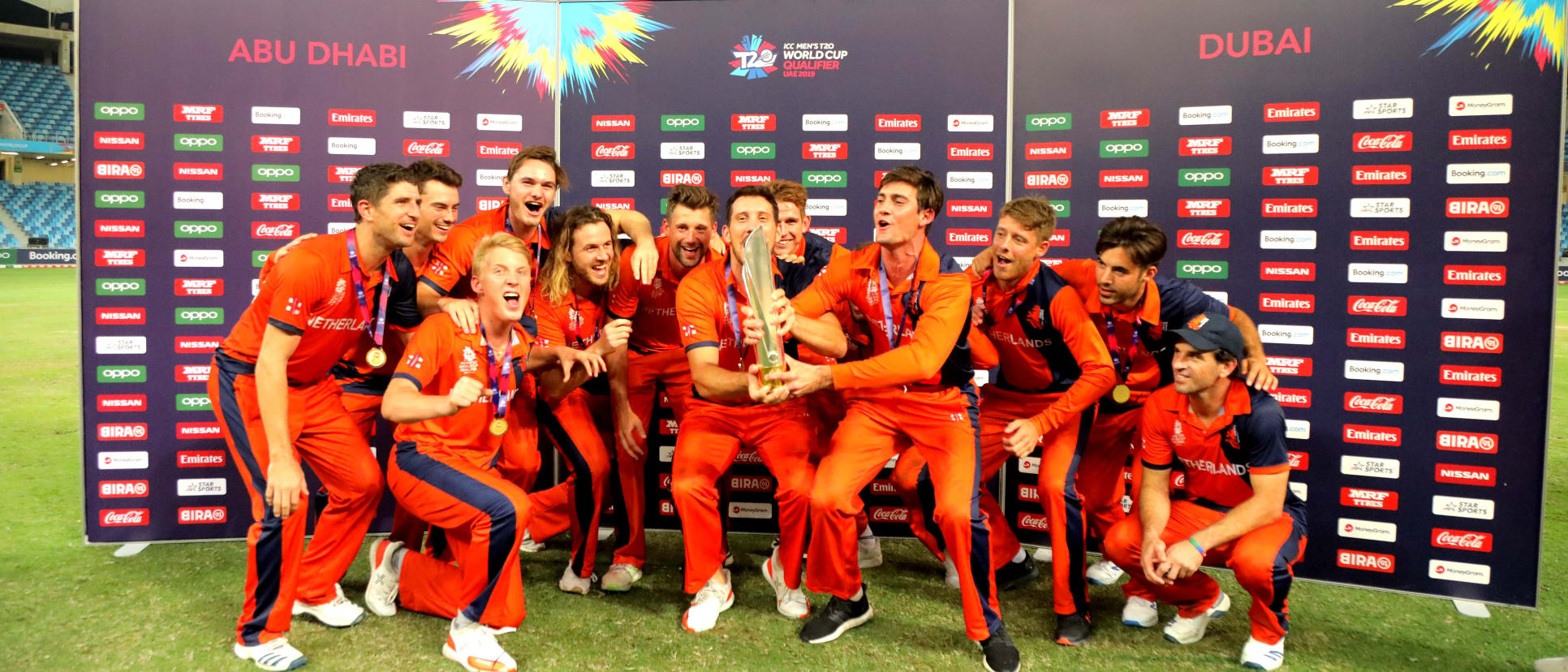 Netherlands Team Champions of ICC T20 World Cup Qualifier