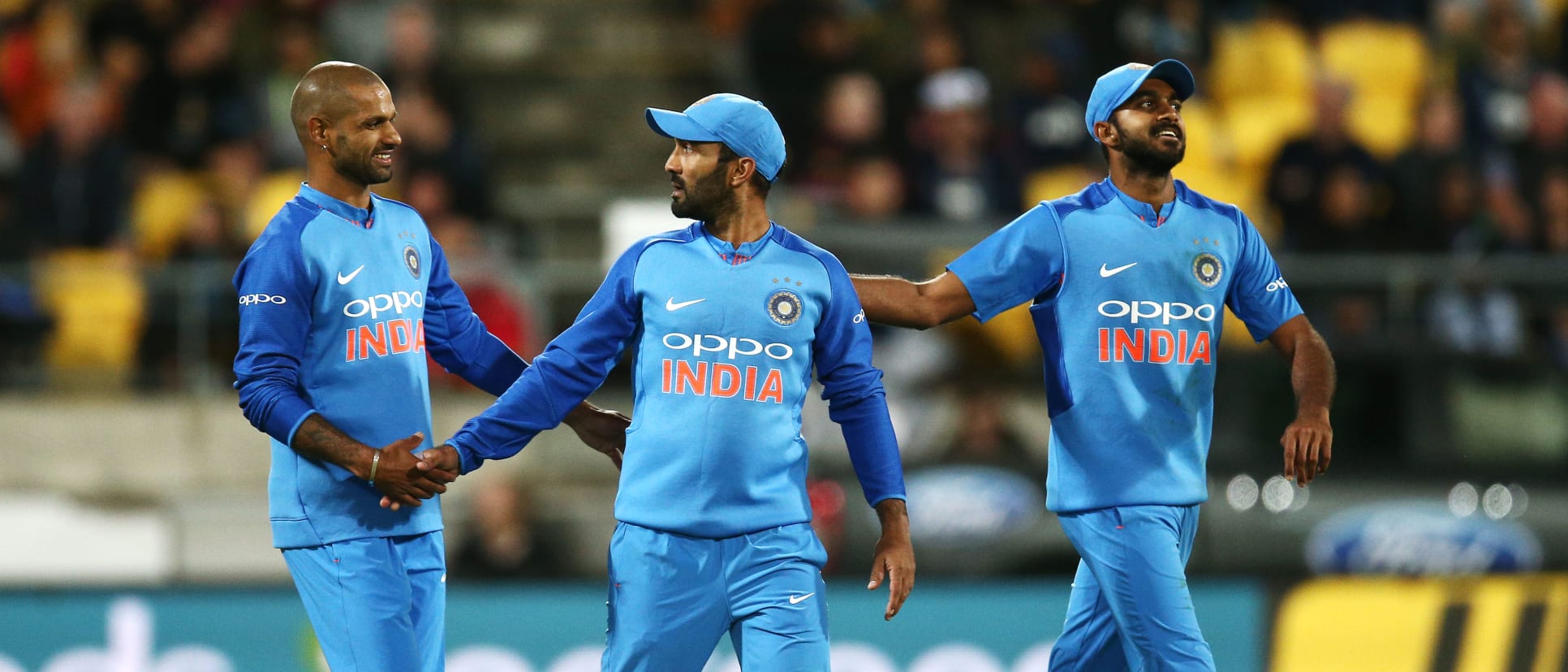 Dinesh Karthik, Shikhar Dhawan, Vijay Shankar