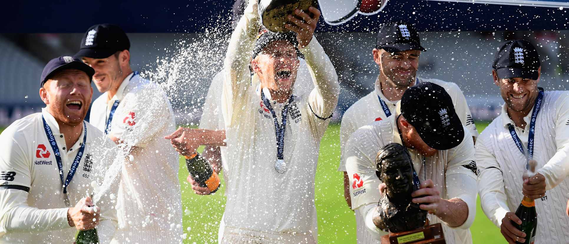 England celebrate the 3-1 series win over South Africa, their first against the opposition at home since 1998.