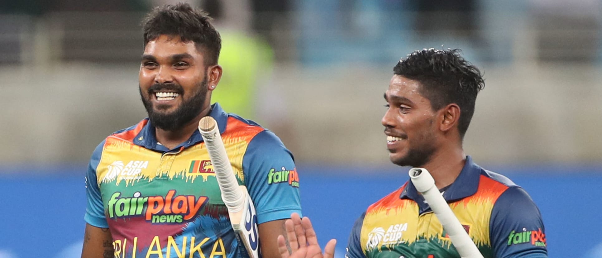 Wanindu Hasaranga (left) has been in good form for Sri Lanka