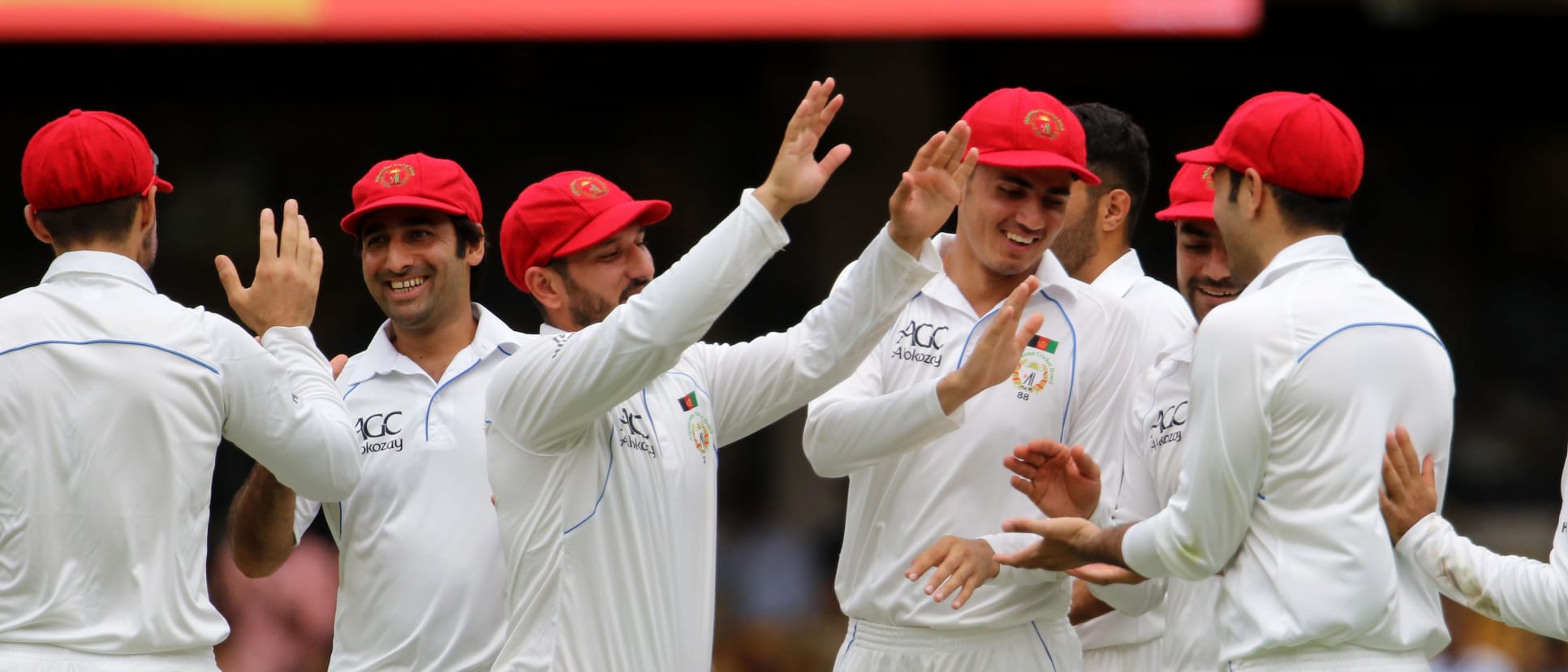 Afghanistan picked up five wickets in the final session to end the first day on a high