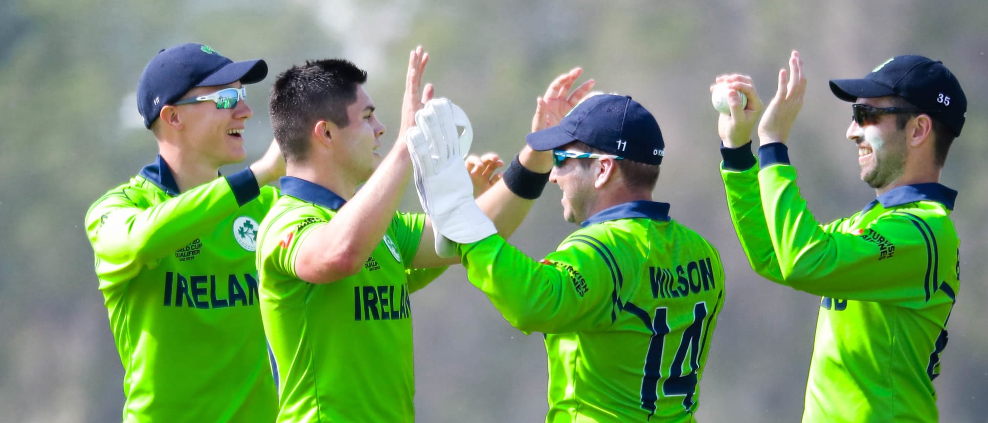 David Delany celebrate after taking wicket-2