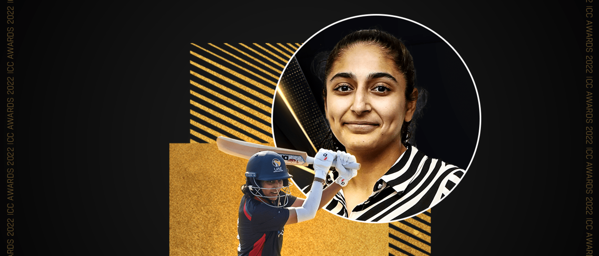 UAE's Esha Oza win the ICC Women's Associate Cricketer of the Year 2022