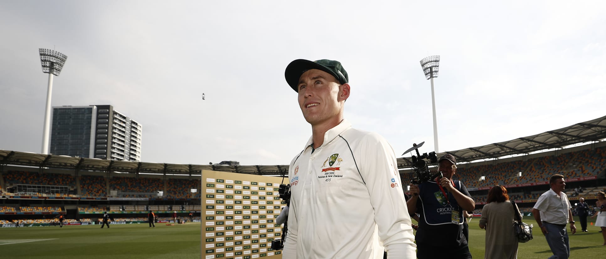 Marnus Labuschagne, who scored 185, was adjudged Player of the Match