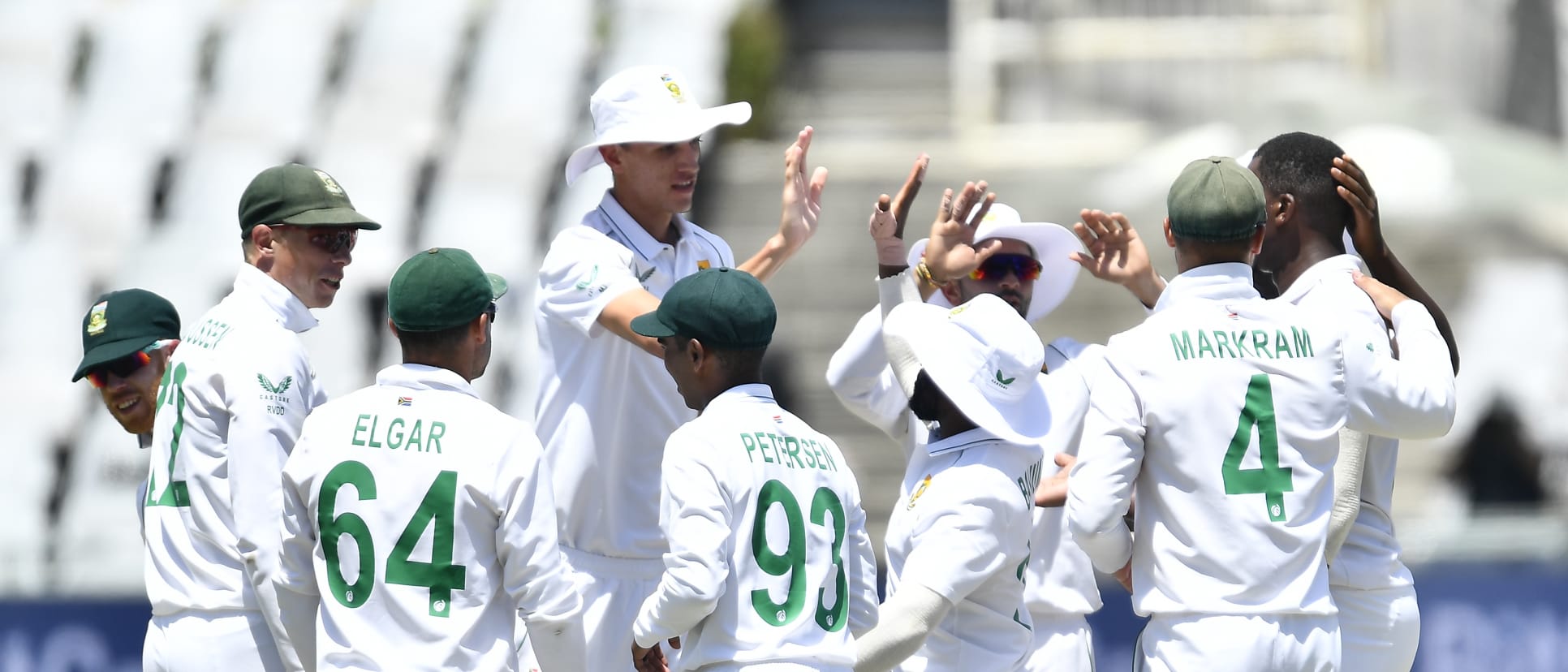 South Africa celebrate in win over India