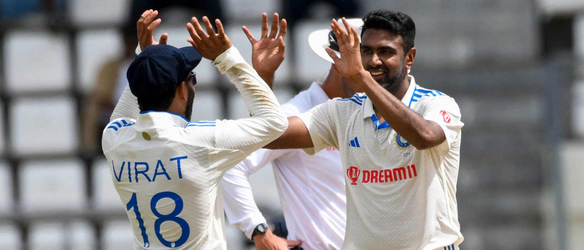 Ashwin-high-five