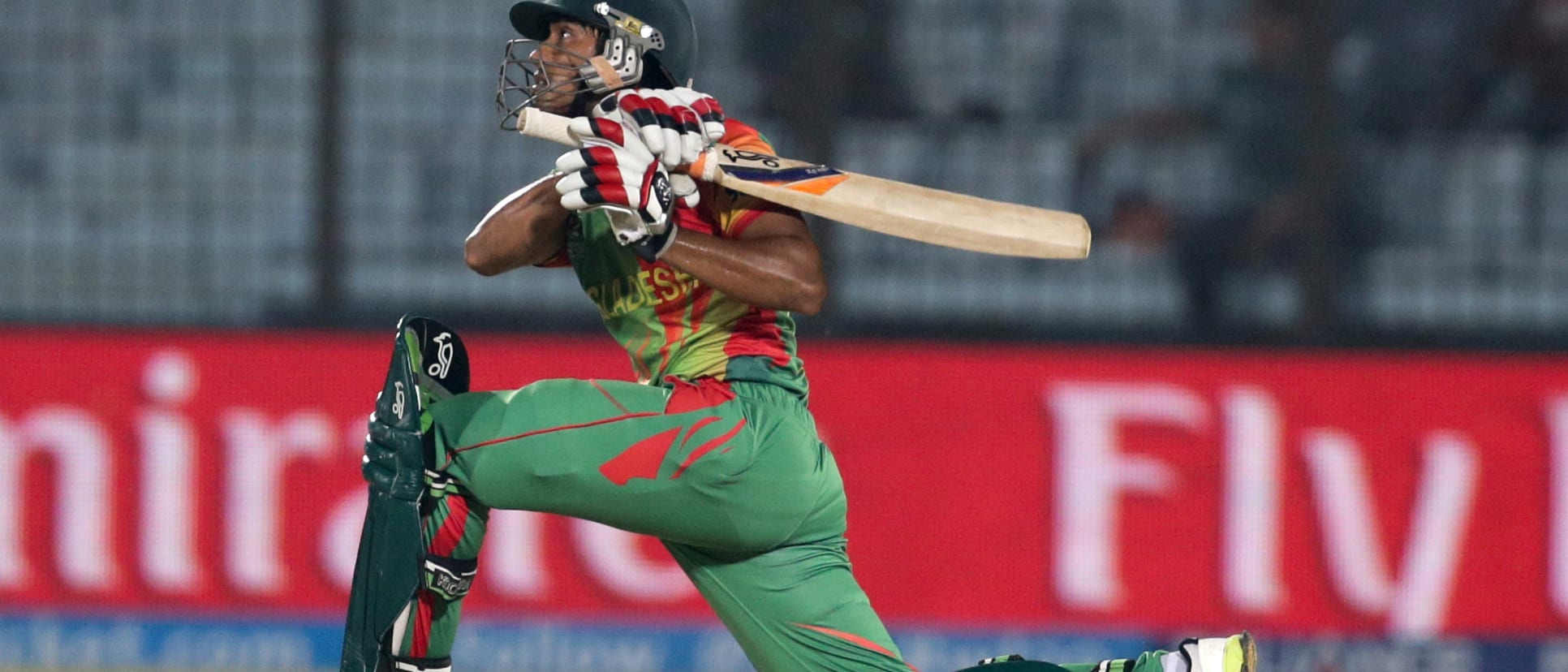 Anamul Haque of Bangladesh bats during the Bangladesh v Hong Kong match at the ICC World Twenty20 Bangladesh 2014 played at Zahur Ahmed Chowdhury Stadium on March 20, 2014 in Chittagong, Bangladesh.