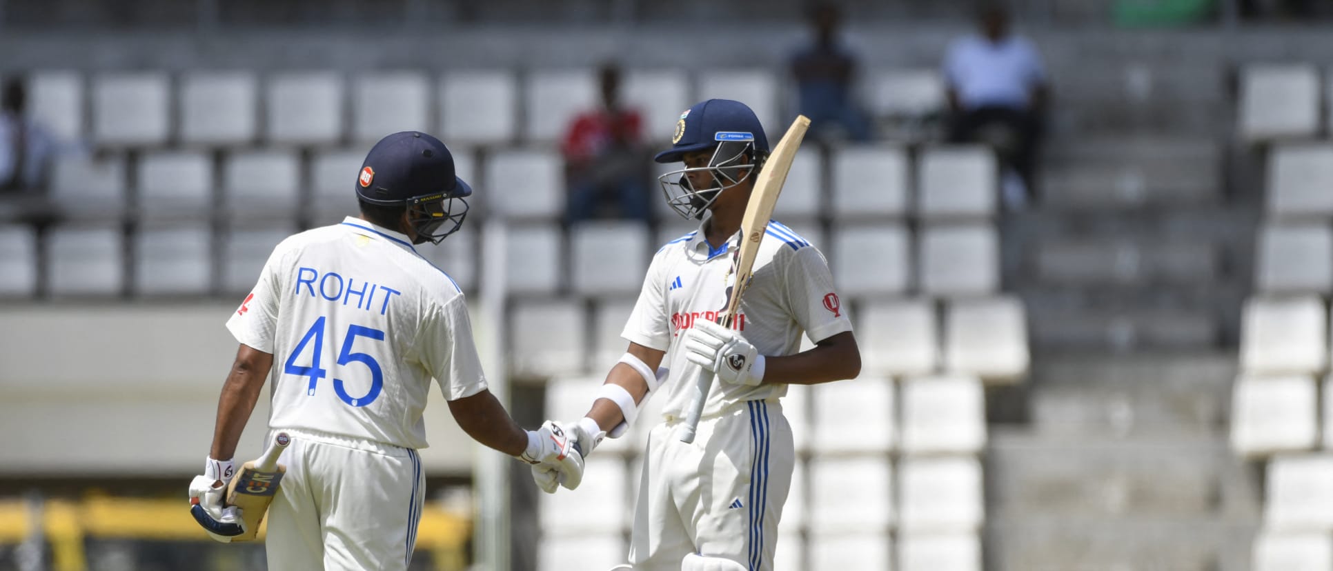 Rohit Sharma and Yashasvi Jaiswal broke the record for the highest opening stand in Tests for India in West Indies