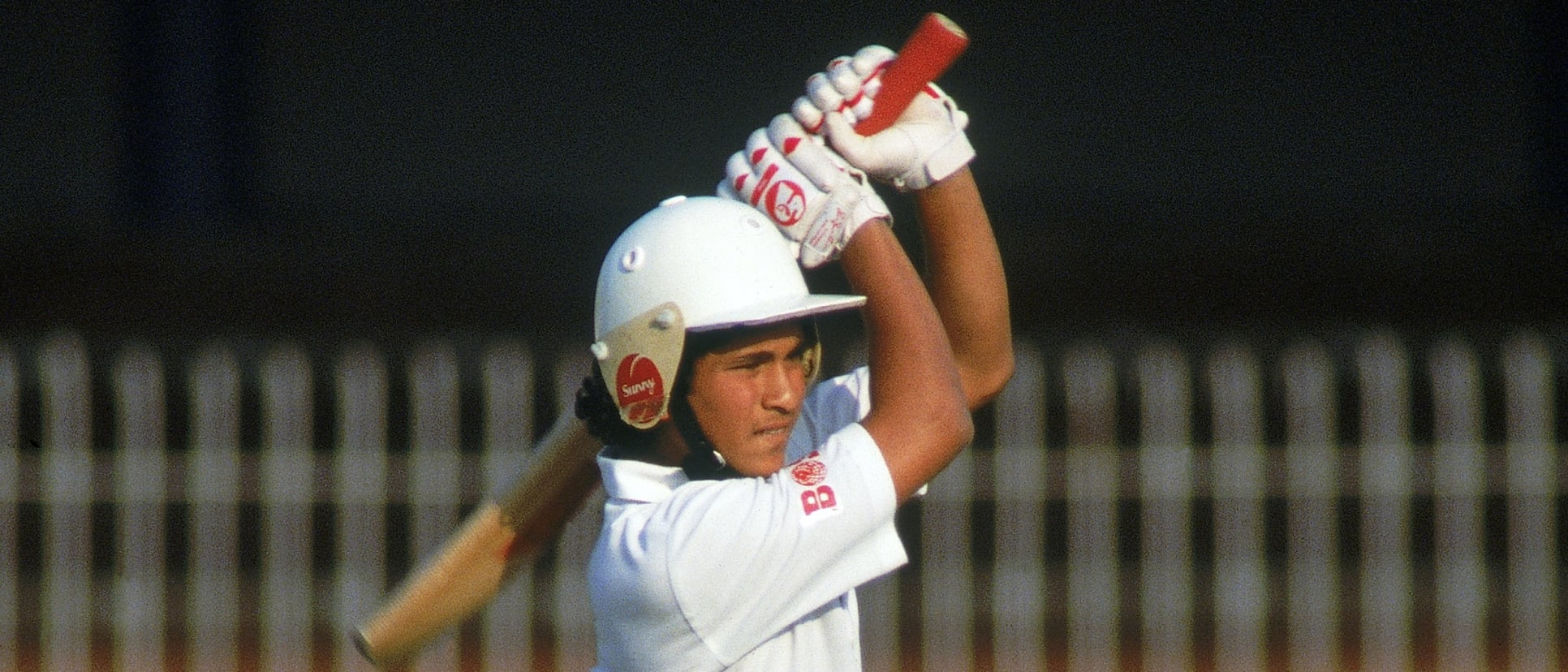 Tendulkar in his first Test series against Pakistan.