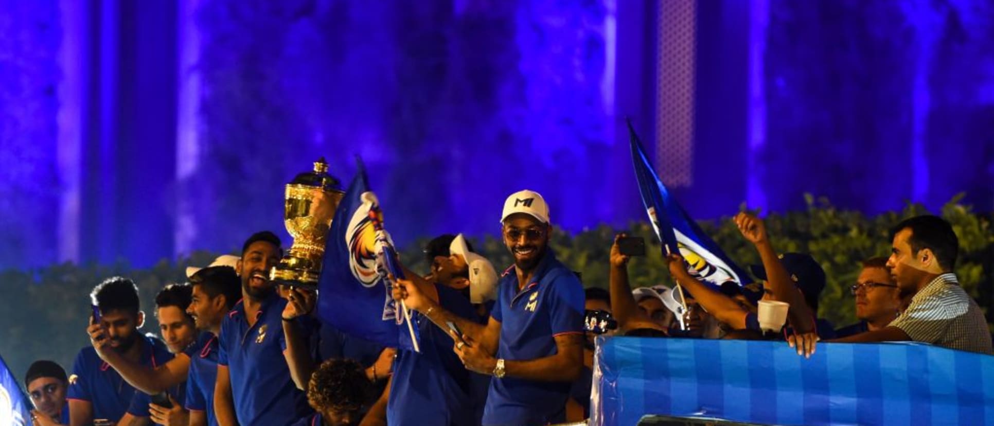 Mumbai Indians celebrate 2019 IPL victory