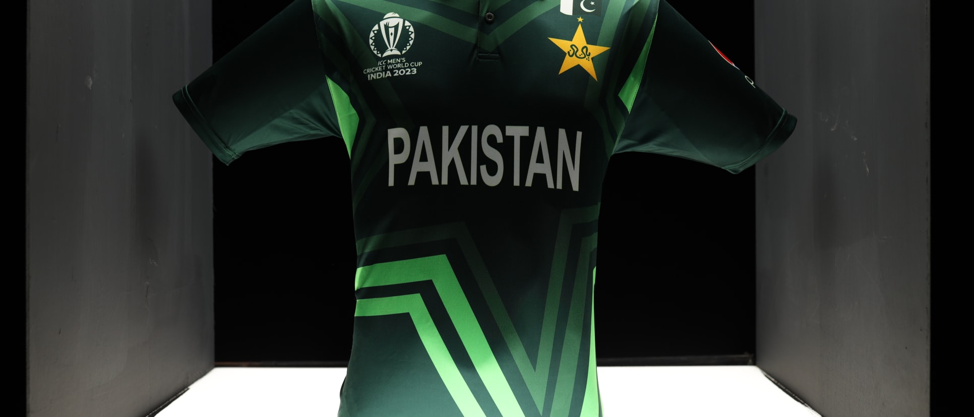 Pakistan's jersey for the ICC Men's Cricket World Cup 2023 // Pakistan Cricket Board