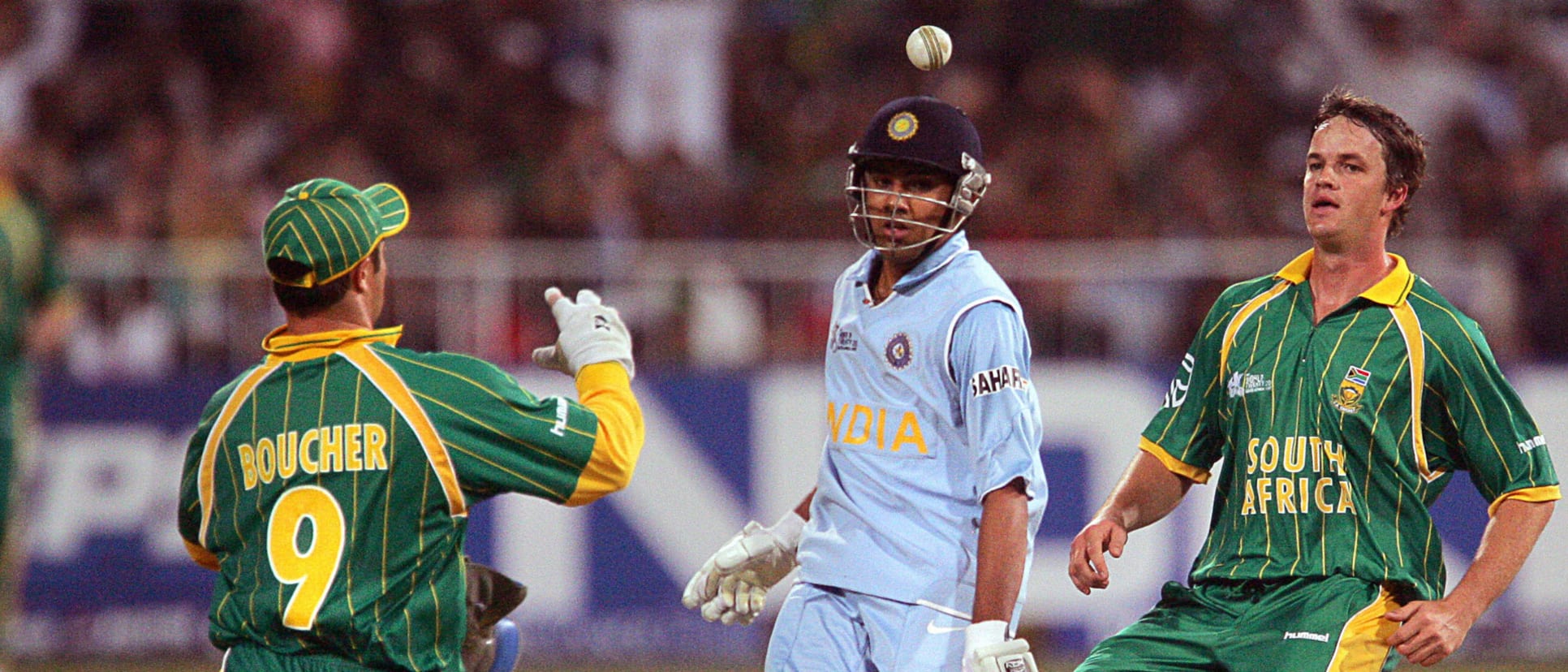 Rohit in action against South Africa at the 2007 T20 World Cup