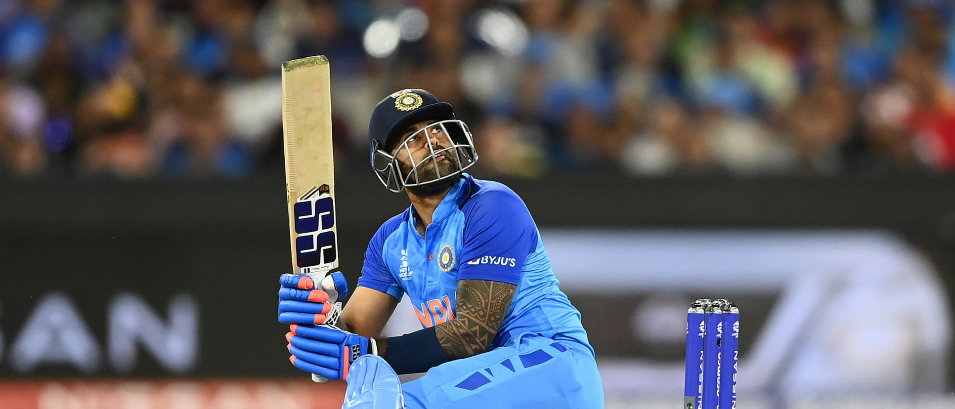 Suryakumar Yadav of India bats during the ICC Men's T20 World Cup match between India and Zimbabwe