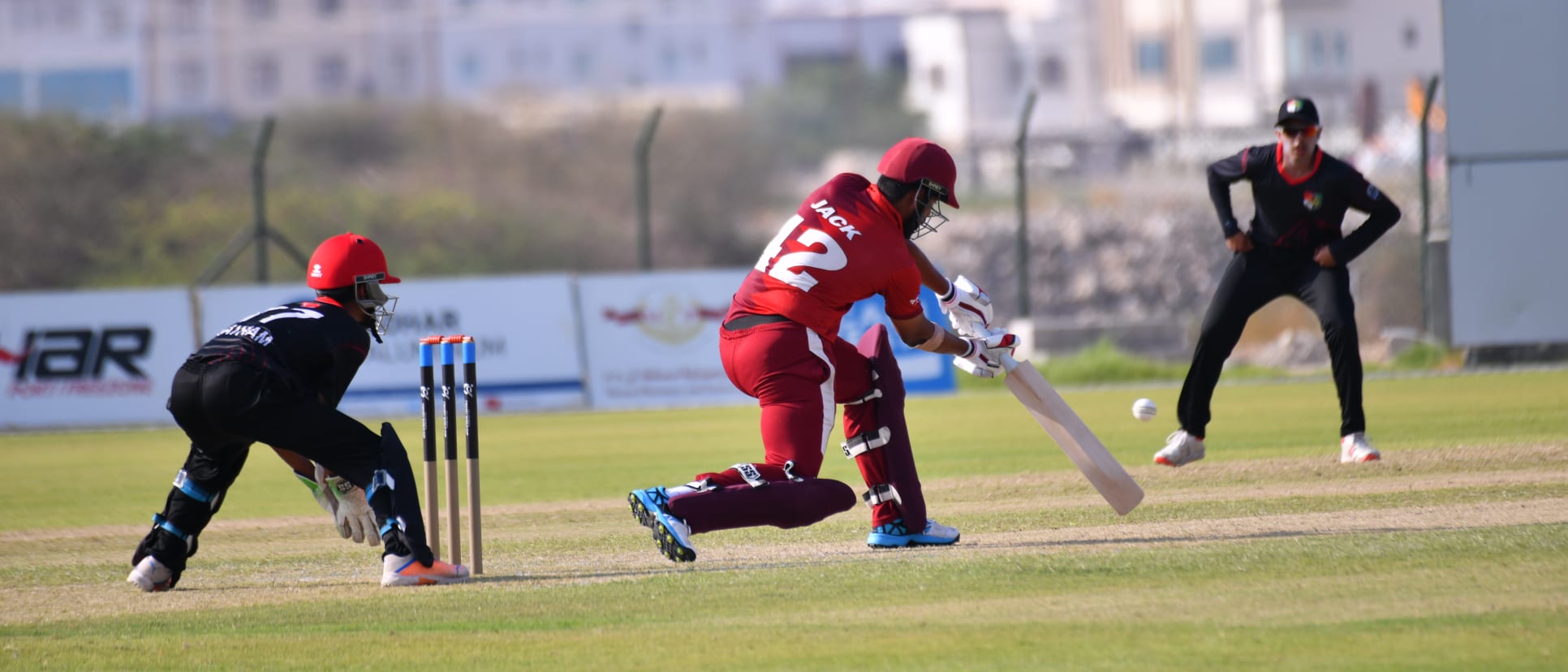 Qatar were bowled out for 155 chasing 311 for a win