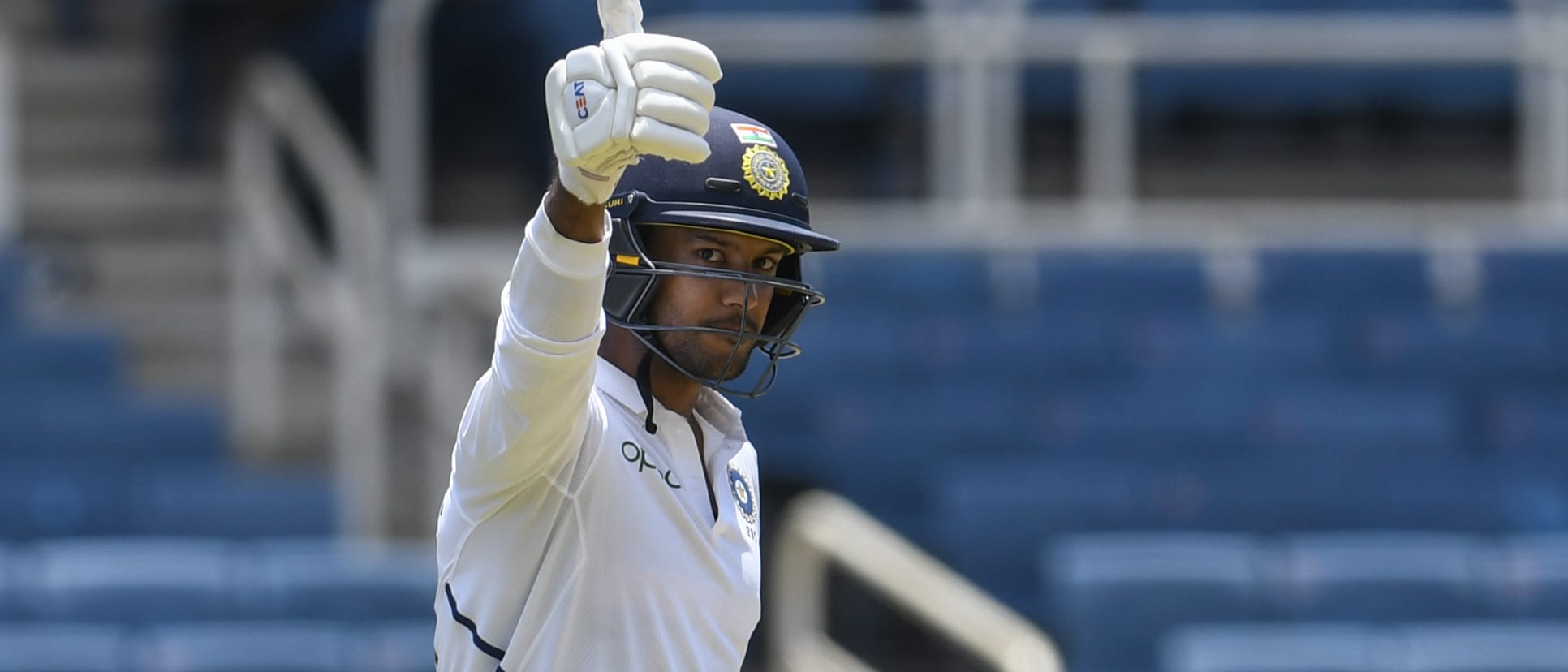 Mayank Agarwal scored his second Test double century in the first game in Indore