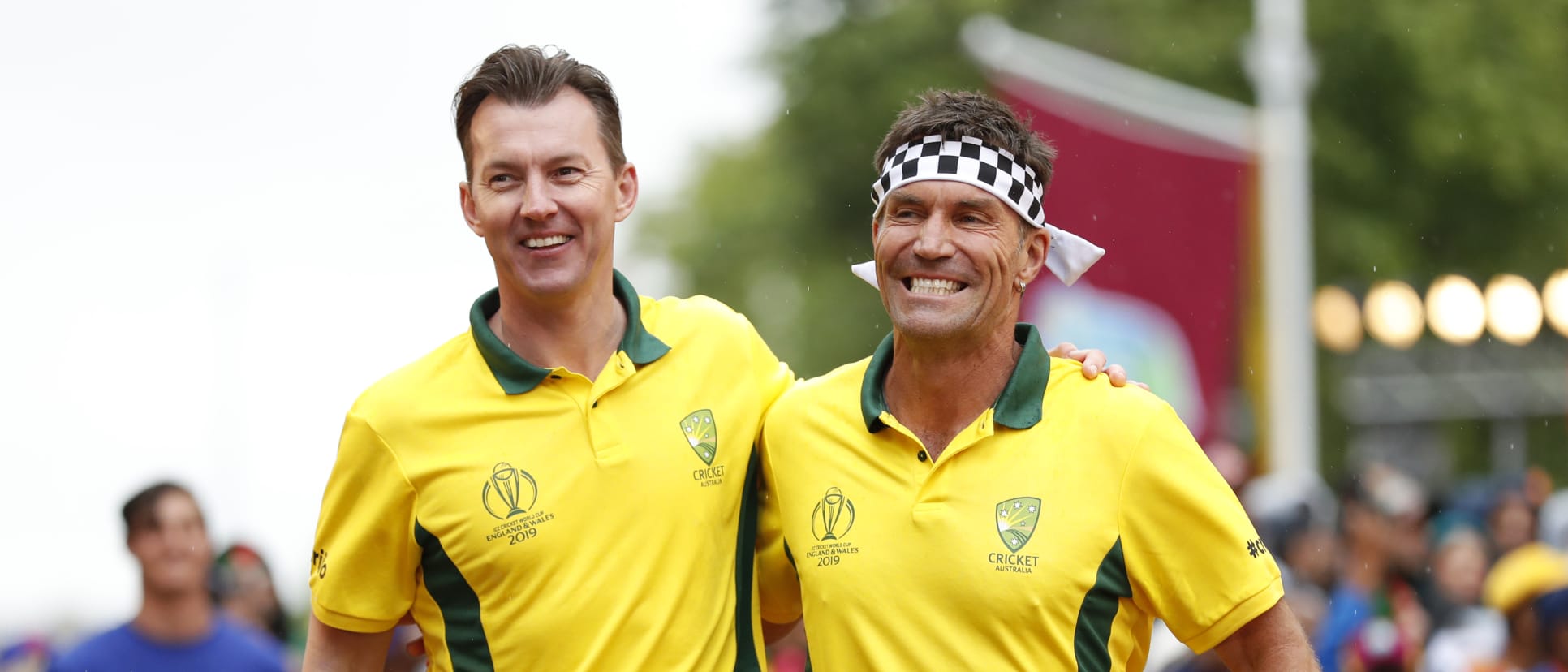 Brett Lee and Pat Cash, Opening Party - ICC Cricket World Cup 2019
