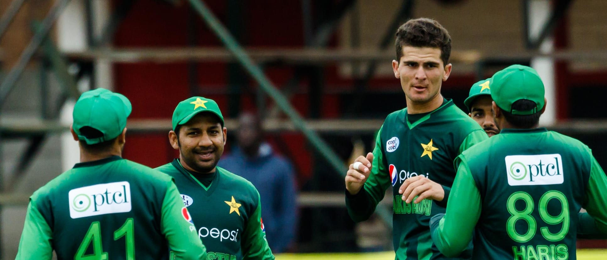 Pakistan celebrate a wicket