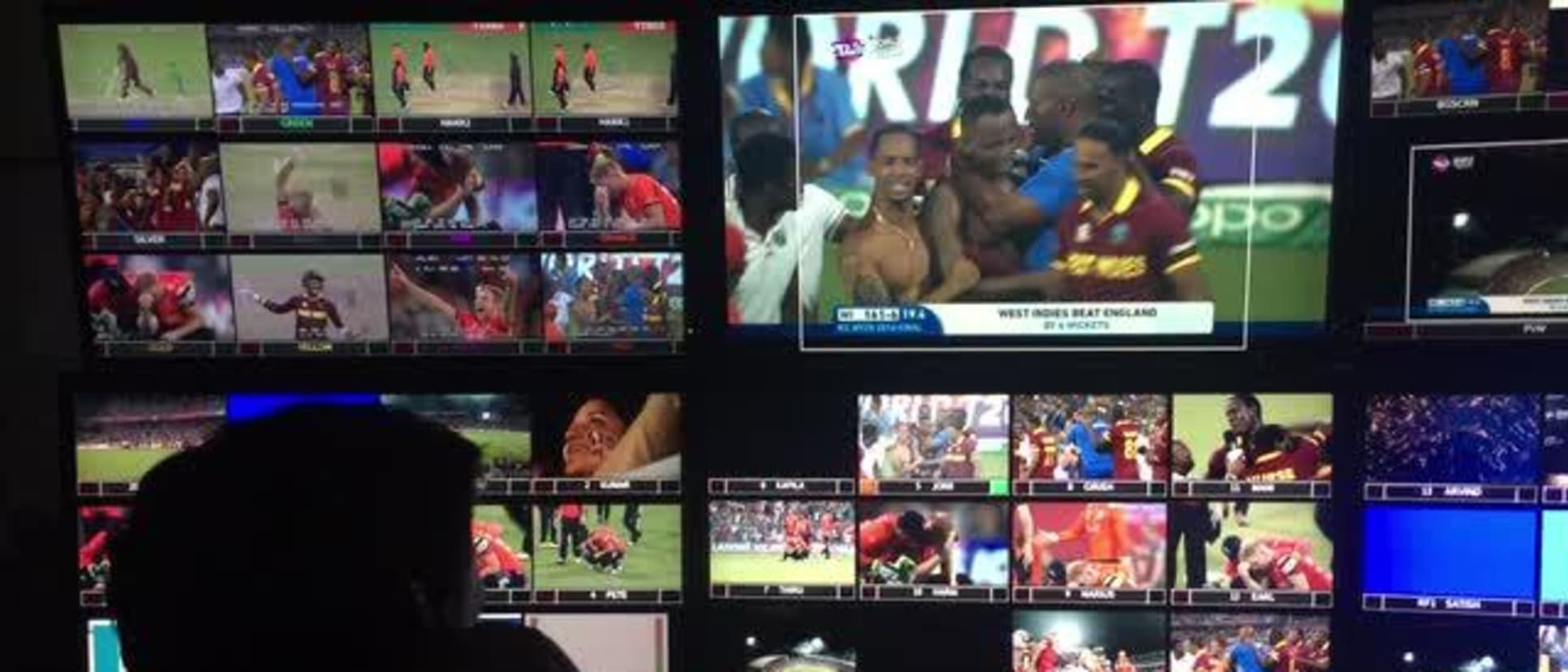 Behind the scenes of TV Control room as West Indies Triumph!