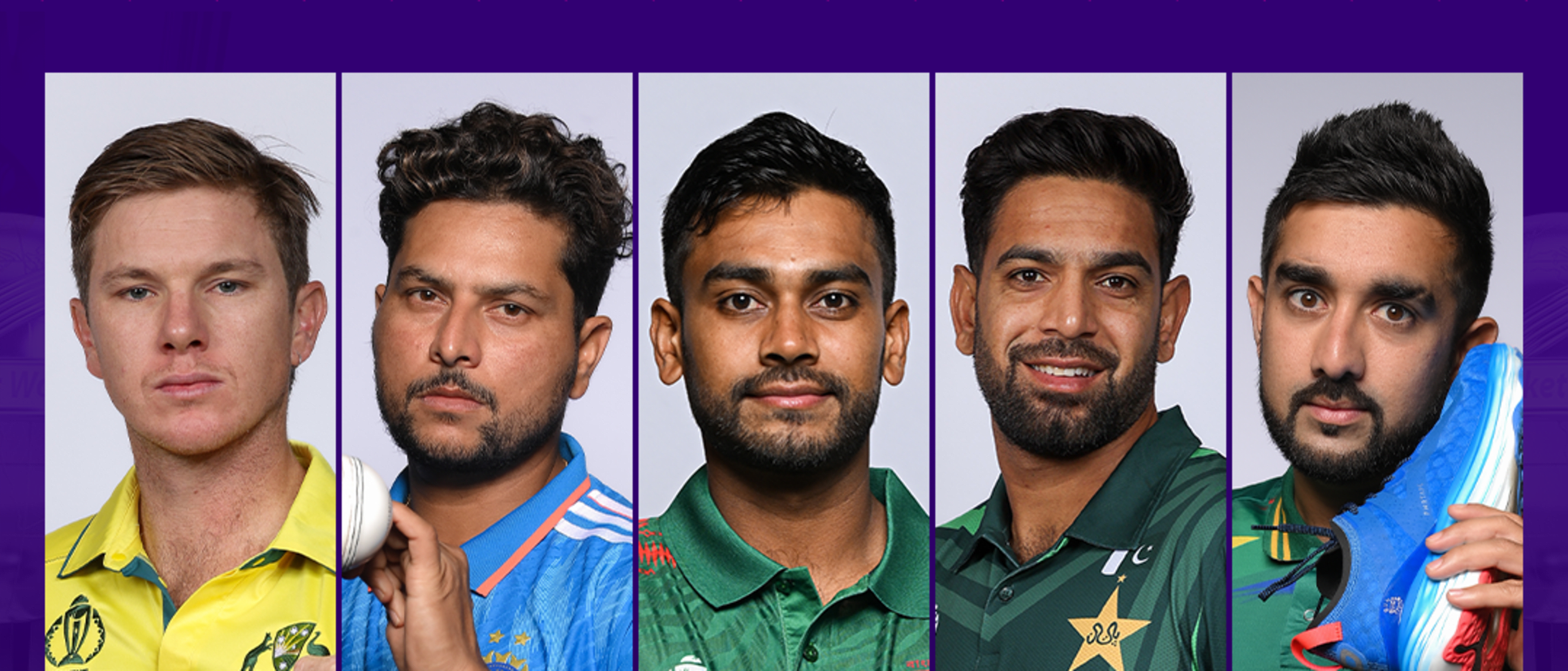 The five highest wicket-takers from each side since the 2019 World Cup