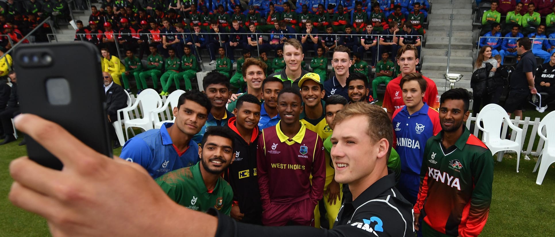 ICC U19 CWC selfie.