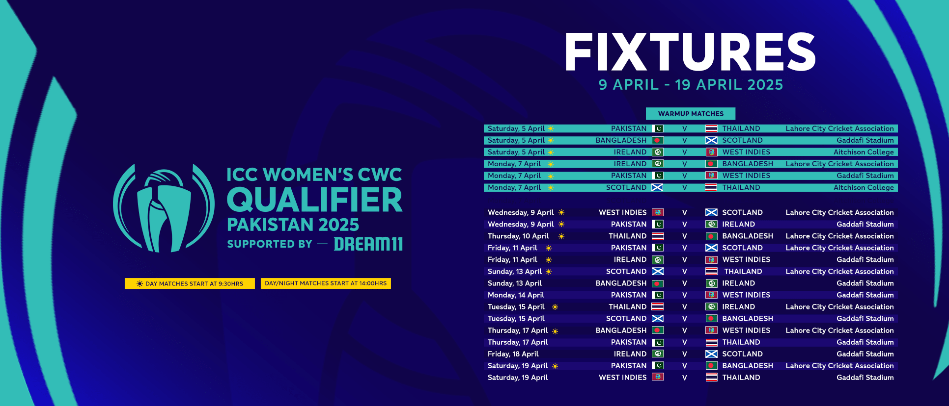 ICC Women's T20WC Full Fixture Website