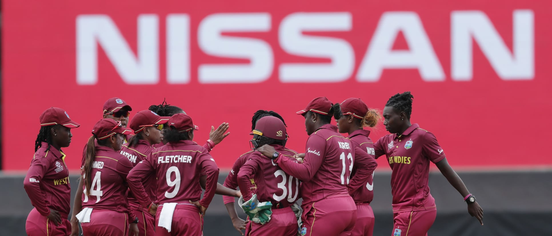 Stafanie Taylor of the West Indies celebrates after taking the wicket of Sornnarin Tippoch of Thailand during the ICC Women's T20 Cricket World Cup match between the West Indies and Thailand at WACA on February 22, 2020 in Perth, Australia.