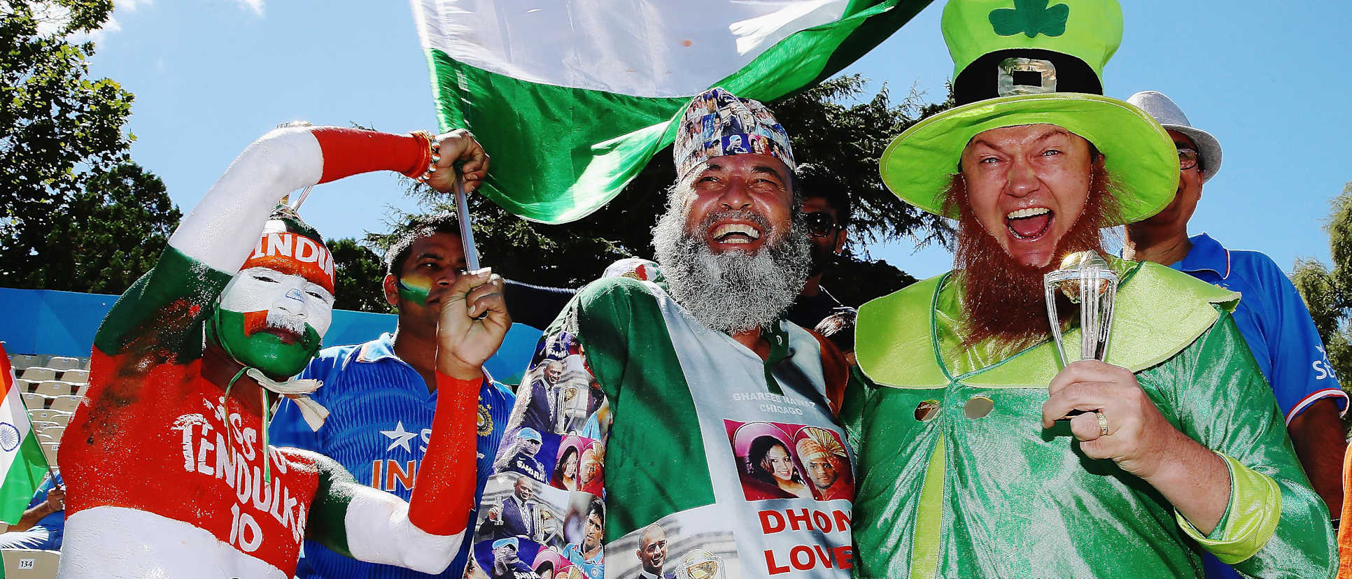 India and Ireland fans