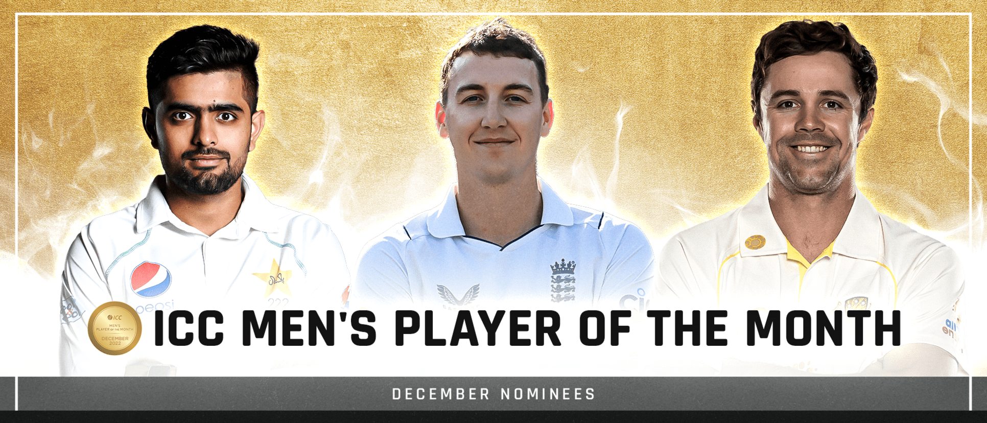Shortlist for ICC Men's Player of the Month for December 2022