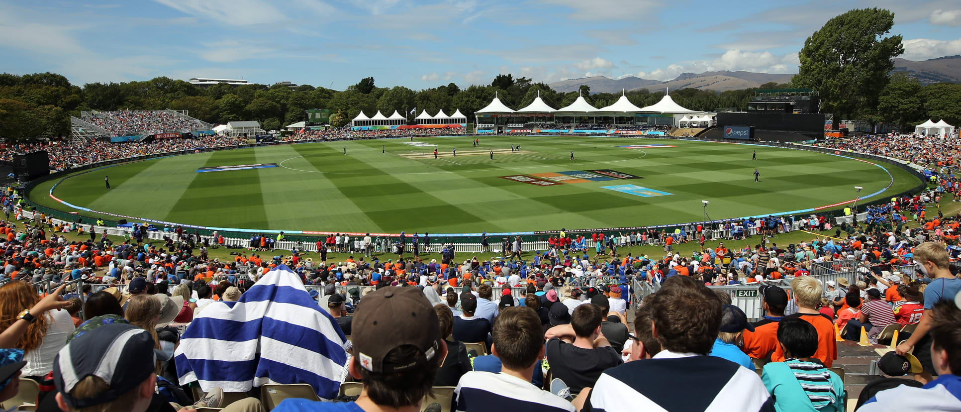 A view of the Hagley Oval during the ICC Men's Cricket World Cup 2015