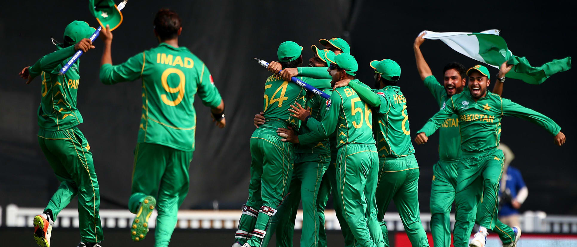 Pakistan celebrating