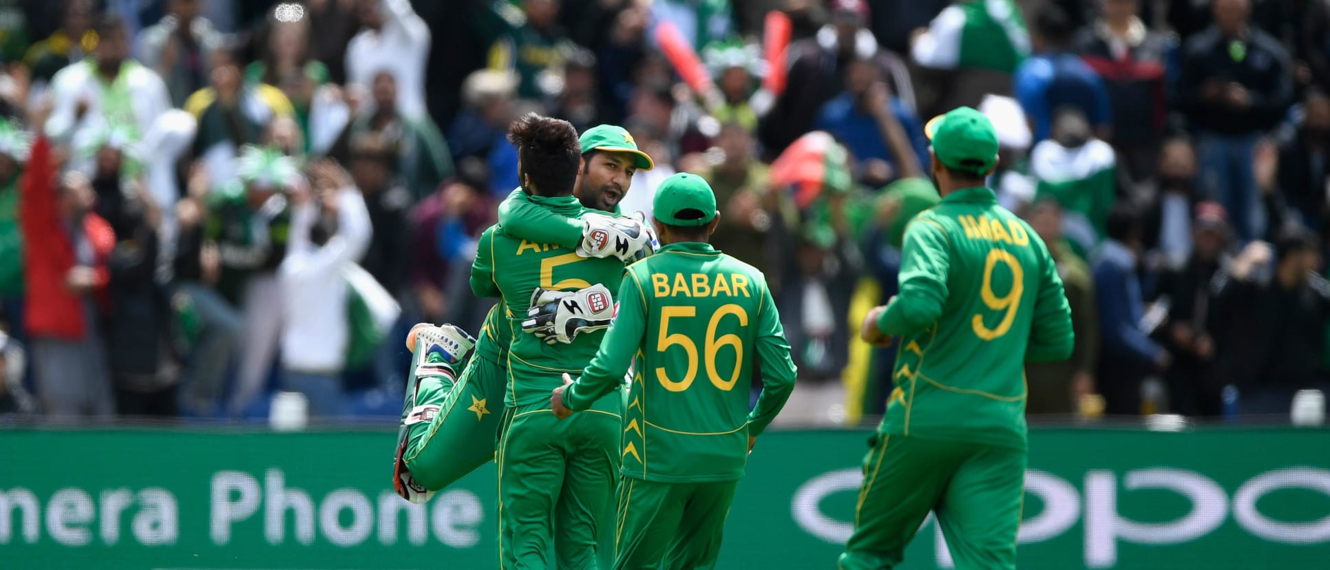 Pakistan team celebrating