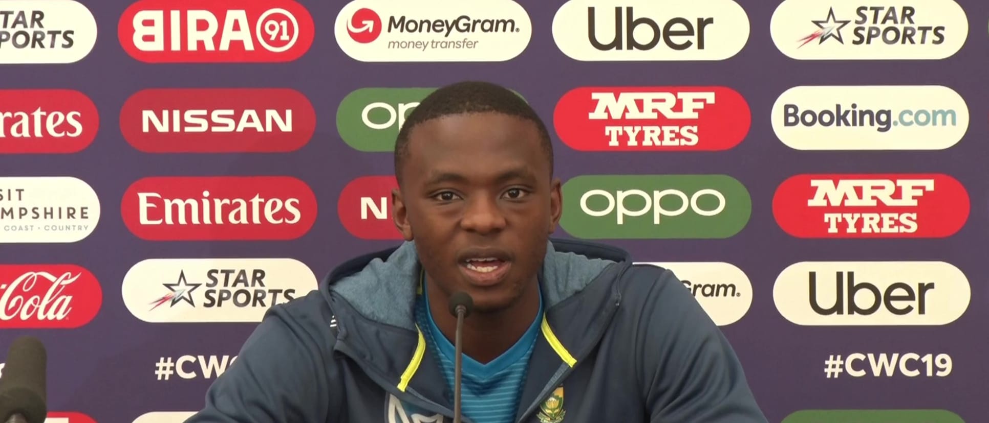 Kagiso Rabada-SOUTH-AFRICA-PRE-CWC-09JUNE19_Moment