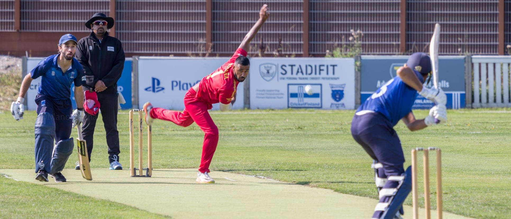 Commentators were on hand to add to the colour of the Finland v Spain T20I series broadcast (Photo: Manoj Thavayogarajah)