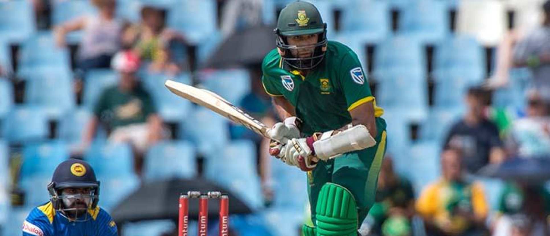 Hashim Amla also scored a century, duplicating his efforts at the same ground against Australia