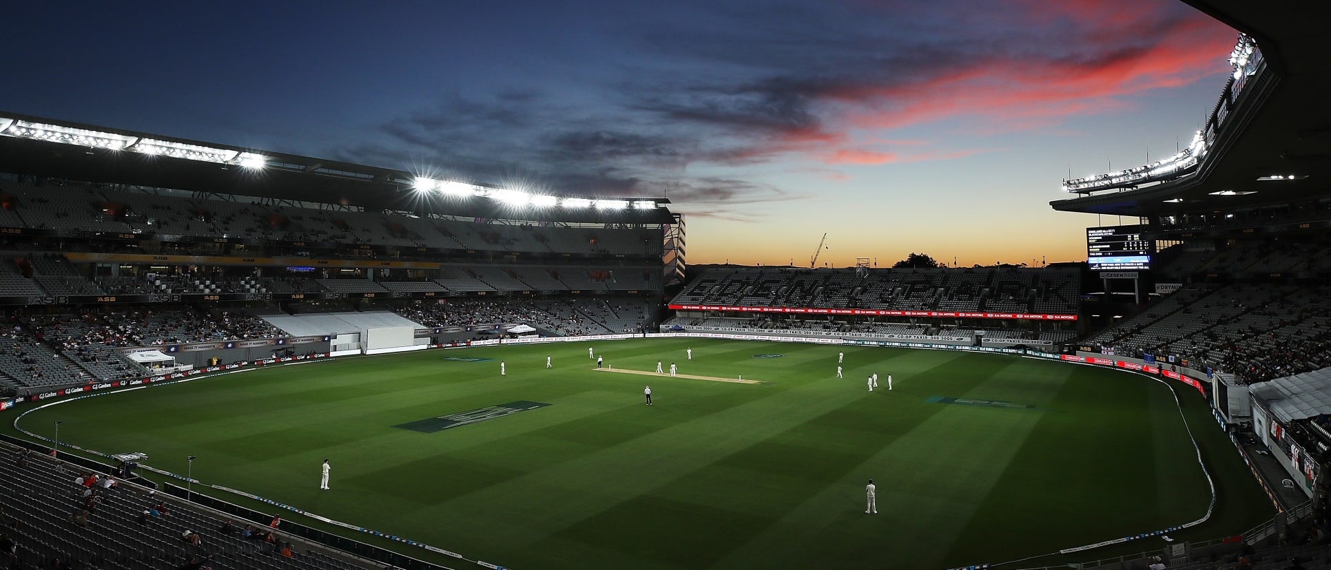 A picturesque Eden Park during the day-night Test against England in 2018