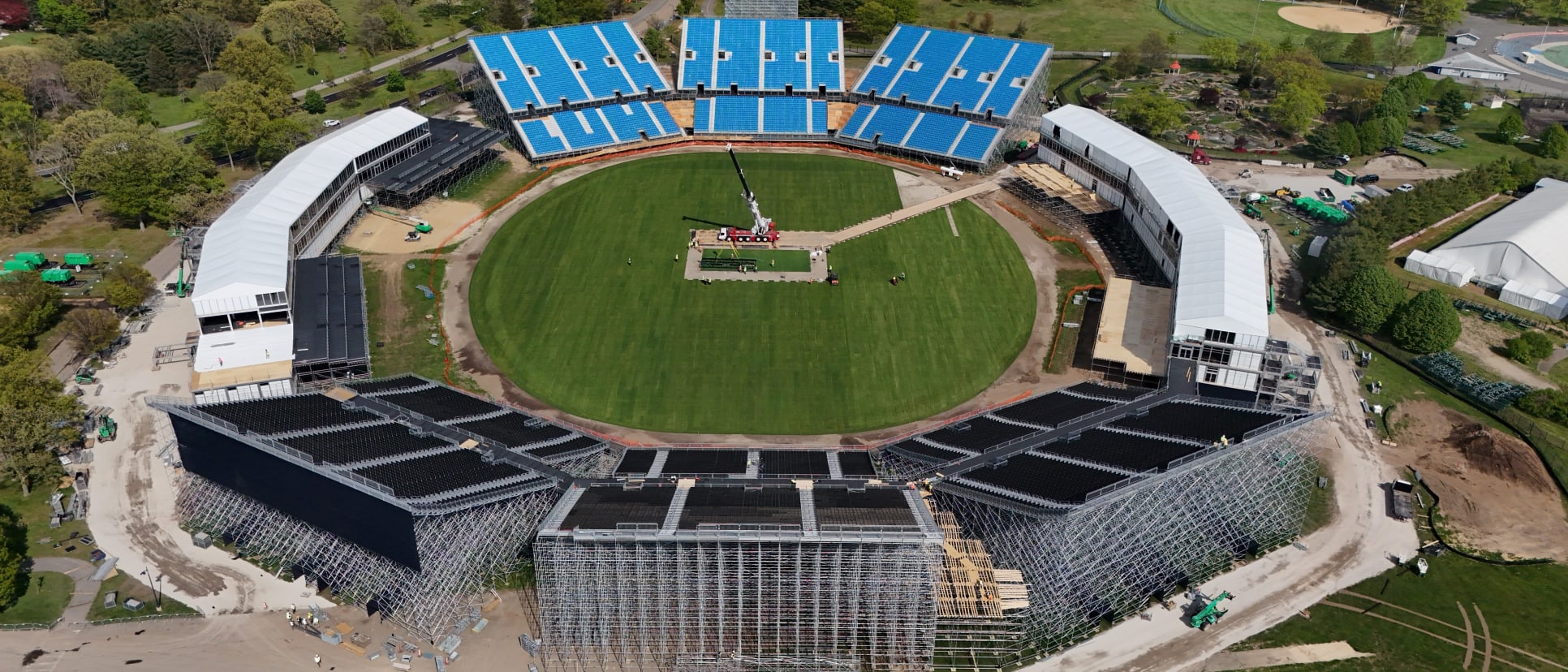 Nassau County International Cricket Stadium nears completion ahead of ...