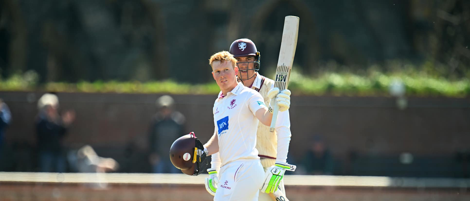 James Rew scored a century for Somerset days before England call-up