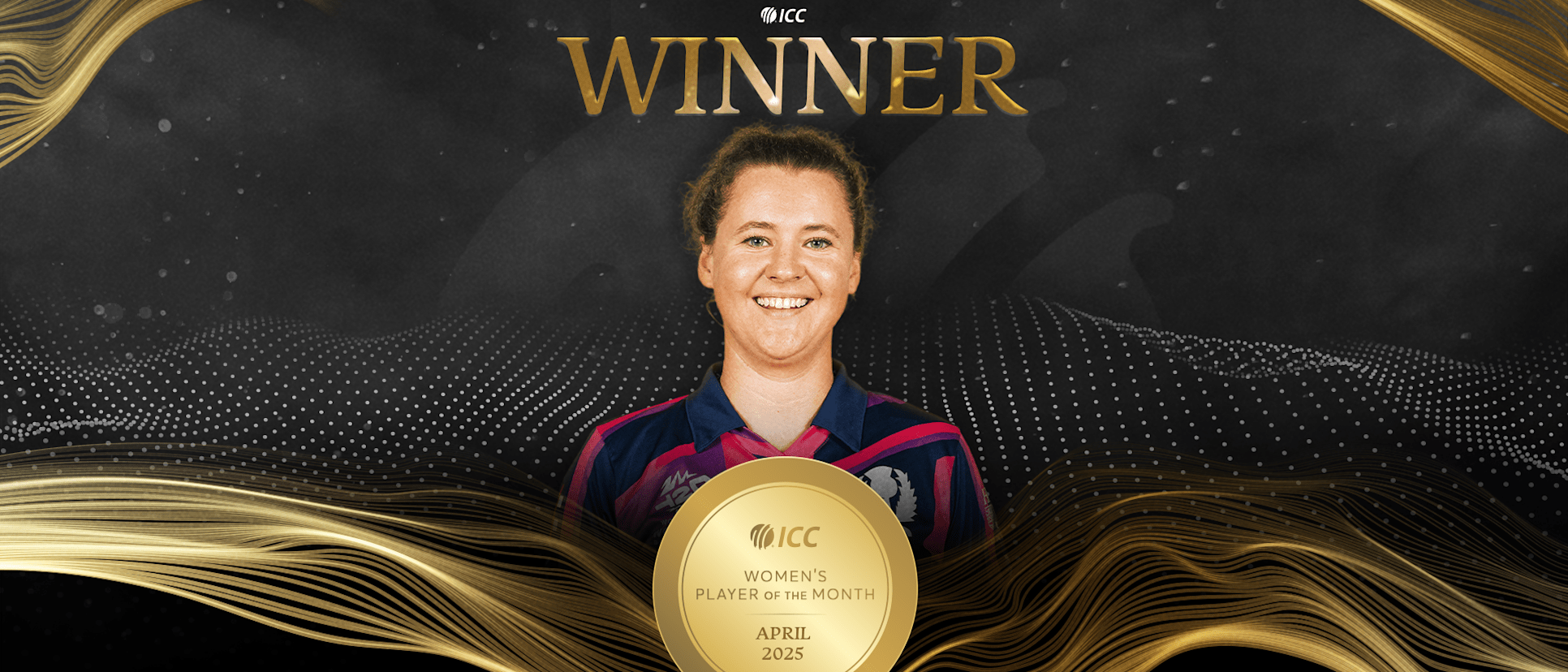 Scotland captain Kathryn Bryce takes home the ICC Women's Player of the Month for April 2025