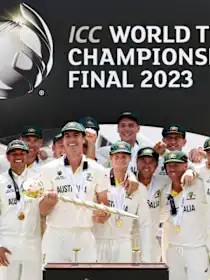 Logo of Australia lift the mace | WTC23 Final