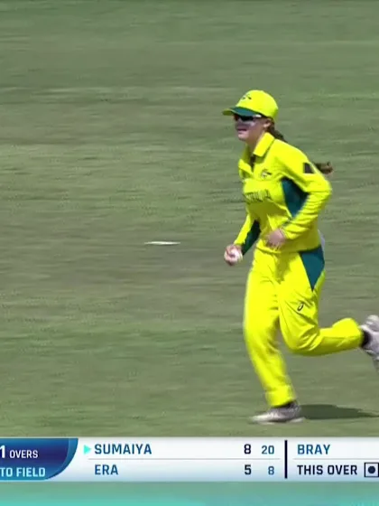 Sumaiya Akter with a Batting vs Australia Women Under-19
