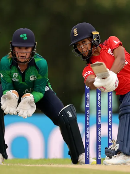 Davina Perrin clubs one down town to lodge first six of U19WC 2025