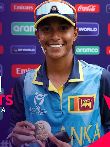 Dahami Sanethma with a match-winning knock | POTM Highlights | U19WC 2025